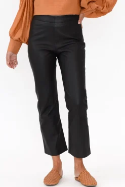 Pants<Fate Becker Lennon Black Straight Leather Pant