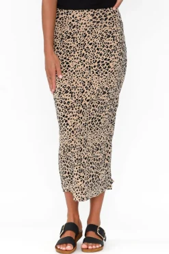 Skirts<Lou Lou Leopard Bamboo Maxi Tube Skirt