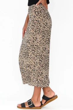 Skirts<Lou Lou Leopard Bamboo Maxi Tube Skirt