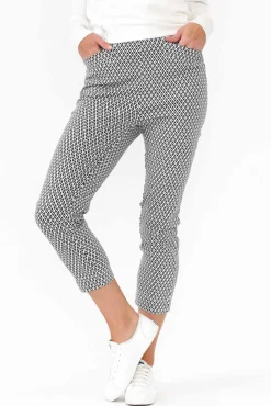 Pants<Gordon Smith Levi Navy Diamond Cotton Pant