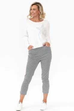 Pants<Gordon Smith Levi Navy Diamond Cotton Pant