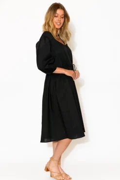 Cotton Dresses<Fate Becker Life Of Work Black Cotton Dress