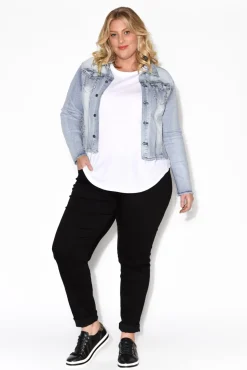 Jackets<PQ Light Denim Stretch Jacket