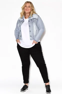 Jackets<PQ Light Denim Stretch Jacket