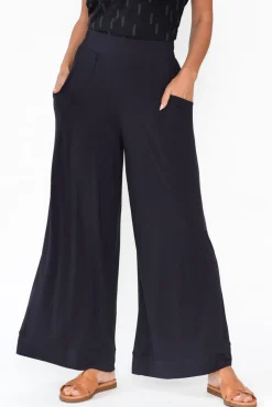 Pants<Tani Lola Navy Micro Modal Wide Leg Pant