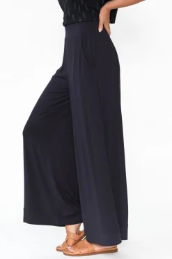Pants<Tani Lola Navy Micro Modal Wide Leg Pant