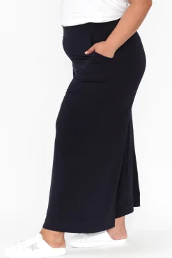 Pants<Tani Lola Navy Micro Modal Wide Leg Pant