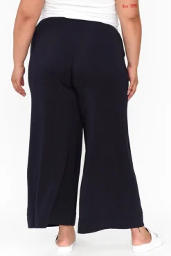Pants<Tani Lola Navy Micro Modal Wide Leg Pant