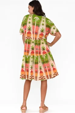 Cotton Dresses<Holiday Lola Tropical Cotton Tier Dress