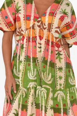 Cotton Dresses<Holiday Lola Tropical Cotton Tier Dress