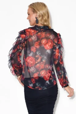 Shirts<Fate Becker Love Today Navy Floral Shirt