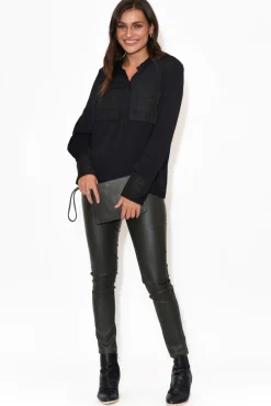 Sleeved Tops<Fate Becker Lovelines Black Long Sleeve Top