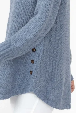 Cotton Tops<Willow Tree Lucas Blue Knit Button Jumper