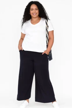 Cotton Tops<Betty Basics Luella White Cotton Tee