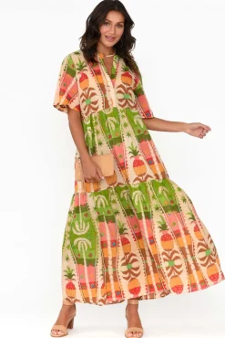 Cotton Dresses<Holiday Lynwood Tropical Cotton Maxi Dress