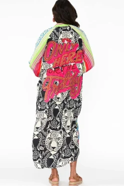 Maxi Dresses<Italian Star Maeva Blue Aztec Shirt Dress