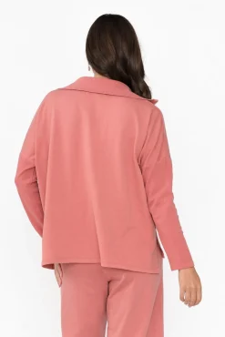 Cotton Tops<One Ten Willow Malak Blush Half Zip Jumper