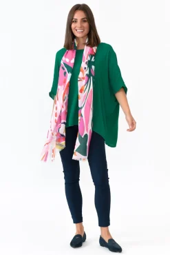 Sleeved Tops<Slate the Label Mali Forest Green Drape Top