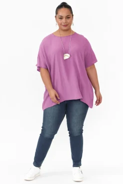 Sleeved Tops<Slate the Label Mali Purple Drape Top