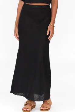 Skirts<Label Of Love Malva Black Maxi Skirt