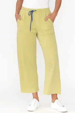 Pants<One Ten Willow Mariam Green Relaxed Track Pant