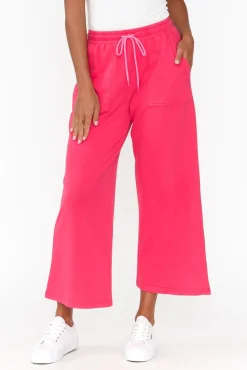 Pants<One Ten Willow Mariam Hot Pink Relaxed Track Pant
