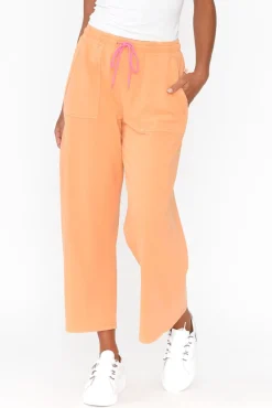 Pants<One Ten Willow Mariam Orange Relaxed Track Pant