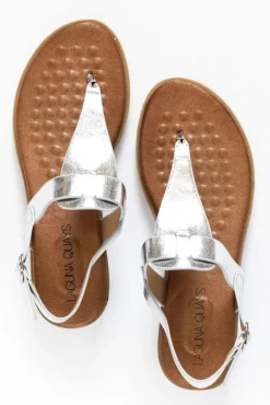 Flat Sandals<Laguna Quays Mawa Silver Sandal