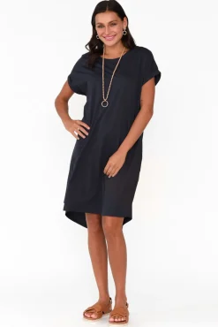 Cotton Dresses<Betty Basics Maxine Charcoal Cotton T-Shirt Dress