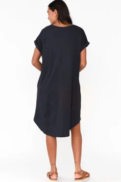Cotton Dresses<Betty Basics Maxine Charcoal Cotton T-Shirt Dress