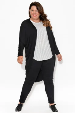 Cotton Tops<Betty Basics Megan White Stripe Long Sleeve Cotton Top