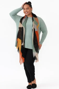Knitwear<Cali and Co Meryl Sage Wool Blend Drape Jumper