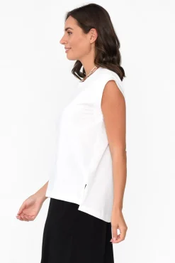Cotton Tops<Betty Basics Michaela White Cotton Top