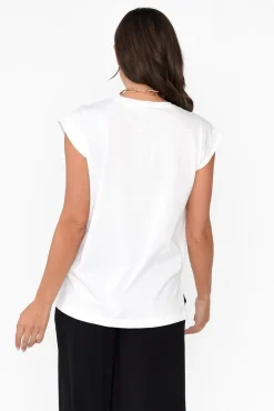 Cotton Tops<Betty Basics Michaela White Cotton Top