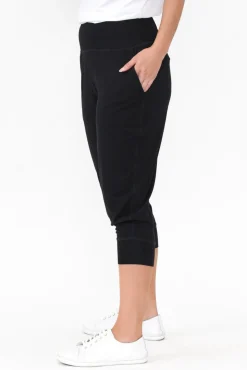 Pants<Betty Basics Michelle Black Cropped Jogger Pant
