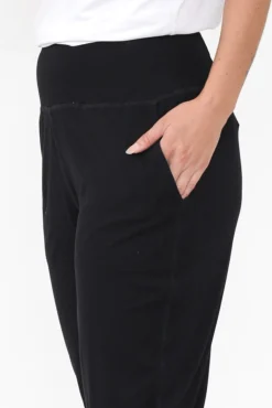 Pants<Betty Basics Michelle Black Cropped Jogger Pant