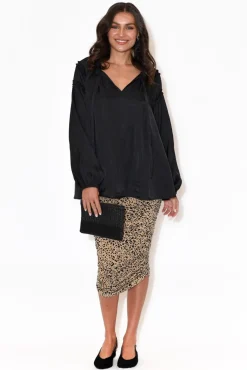 Sleeved Tops<Fate Becker Midnight Flyer Black Long Sleeve Top