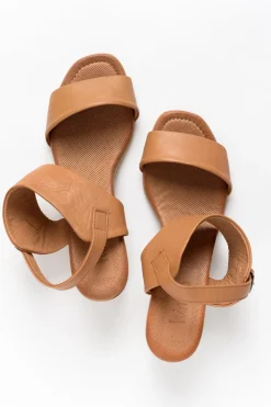 Heeled Sandals<Hinako Mitti Tan Leather Heel Sandal