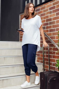 Sleeved Tops<Bamboo Villa Monica White Bamboo Top