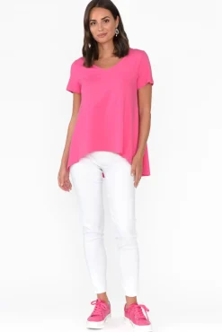 Cotton Tops<One Ten Willow Montreal Pink Cotton Tee