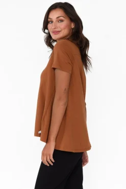 Cotton Tops<One Ten Willow Montreal Rust Cotton Tee