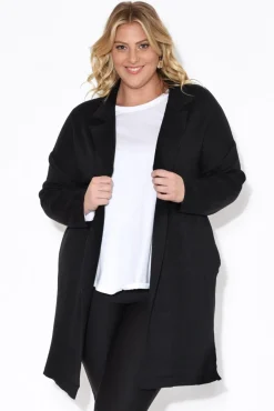 Jackets<Betty Basics Murphy Black Structured Coat