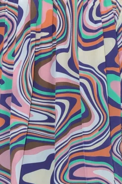 Shirts<Inoa Murphy Cobalt Ripple Puff Sleeve Silk Shirt