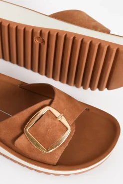 Slides<Los Cabos Naja Tan Buckle Slide