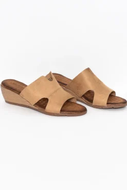 Heeled Sandals<Laguna Quays Naomi Tan Cut Out Wedge
