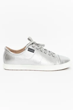 Leather Sneakers<Frankie4 Nat Ii Silver Tumbled Sneaker