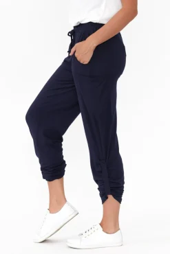 Pants<Bamboo Body Navy Bamboo Pocket Pant