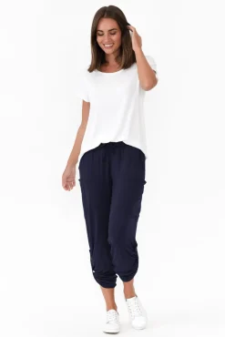 Pants<Bamboo Body Navy Bamboo Pocket Pant