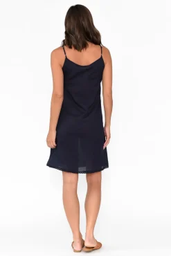 Slips<Orientique Navy Cotton Slip Dress