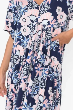 Maxi Dresses<Pq Navy Floral Peak Maxi Dress